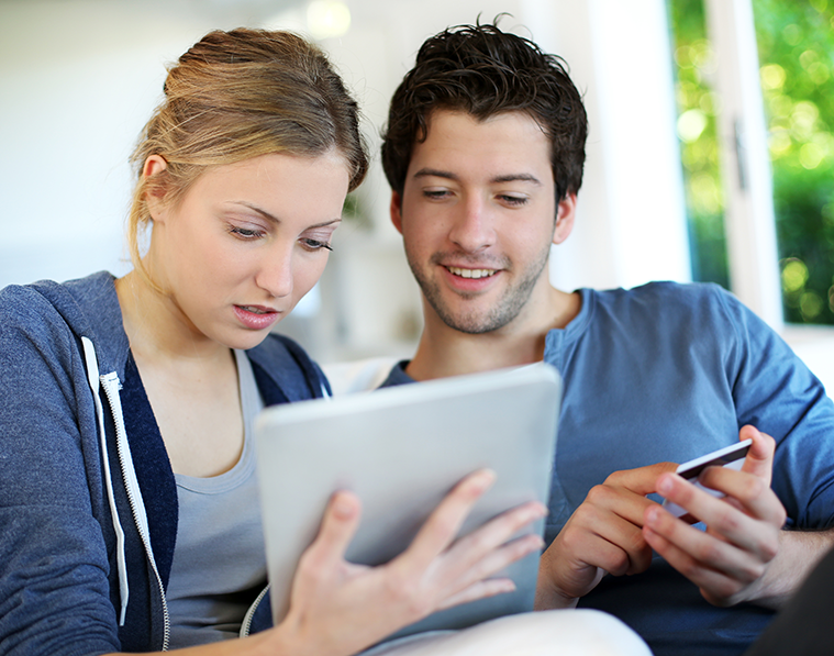 Couple Paying Bills